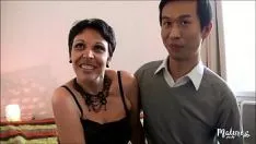 Oynat Nina the Slutty milf gets bir çük itibaren üç Asians