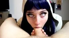 Play possessed oral whole penis and swallows cum