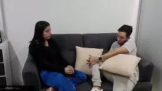 Play A very young guy sees a mature woman walking alone on the street and proposes to her