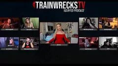 Jouer Scarlet, Joycgee, Bertycuss et Jenna rejoignent Trainwrecks pour une orgie torride par webcam - Partie 5