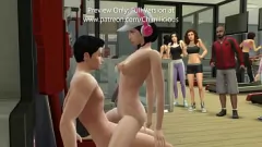 Abspielen Heiße Freundin verwandelt das Fitnessstudio in Sexercise Room