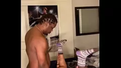 Afspelen Young Thug geeft het aan volwassen Ebony -vrouw met enorme kont