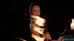 Odtwórz Parowa solo czeska Milf Elilith Noir z cipką do włosów