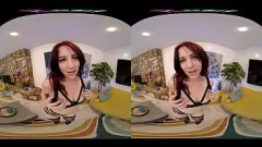 تشغيل Redhead VR Pornstar Jessica Ryan في جوارب مكثفة بوف